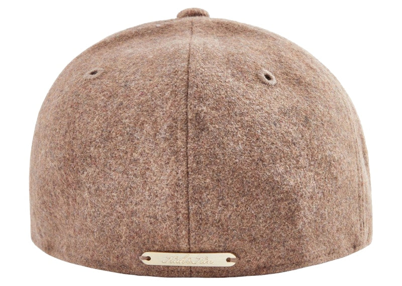 Kith New Era for New York Yankees Bullion 600 GSM Wool Melton Fitted Hat Dark Tan