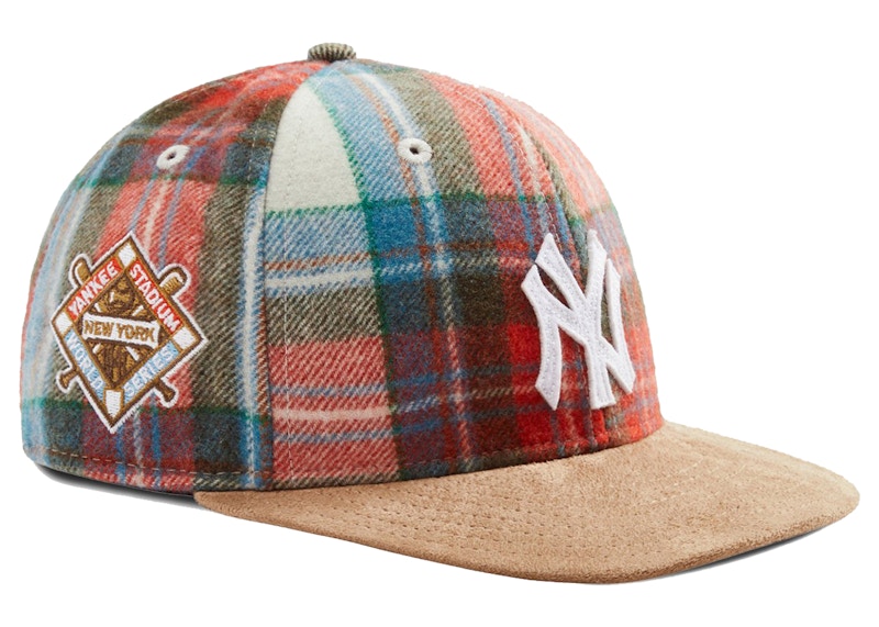 Kith New Era for New York Yankees Plaid Suede Fitted Hat Waffle