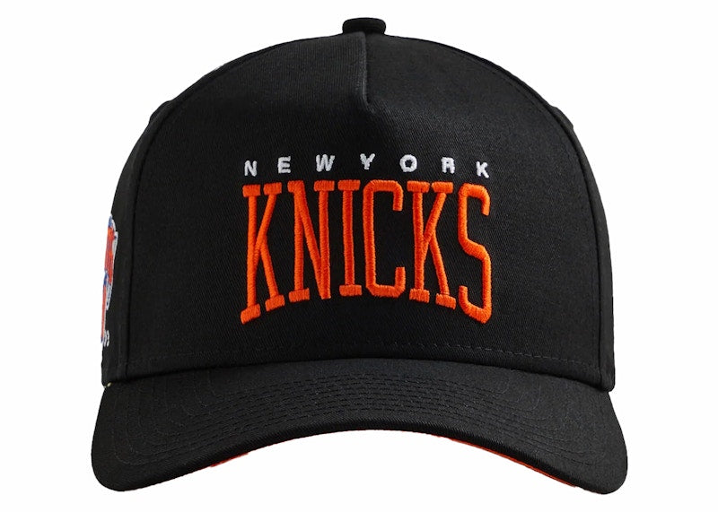 Kith New Era for the New York Knicks Cotton 9FORTY A-Frame Snapback Black