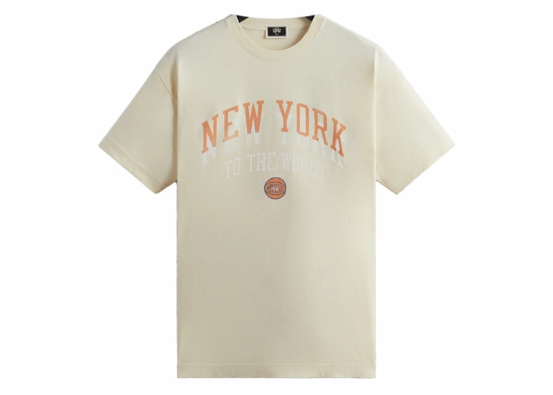 Kith New York Knicks NY To The World Vintage Tee Sandrift
