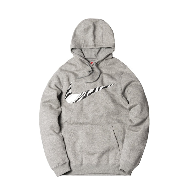 Kith Nike Swoosh Hoodie Grey