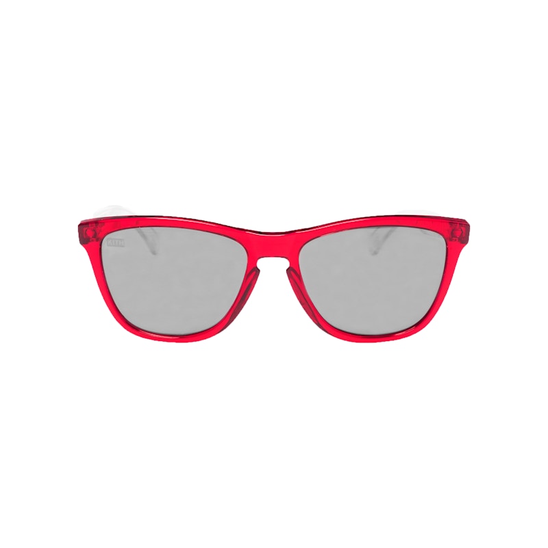 Kith Oakley Prizm Frogskin Sunglasses Red