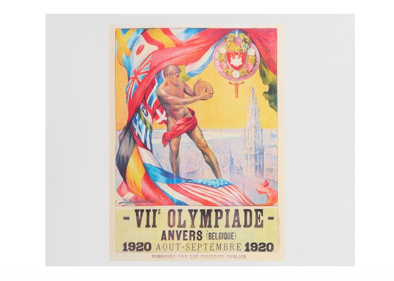 Kith Olympics Heritage Antwerp 1920 Vintage Tee White