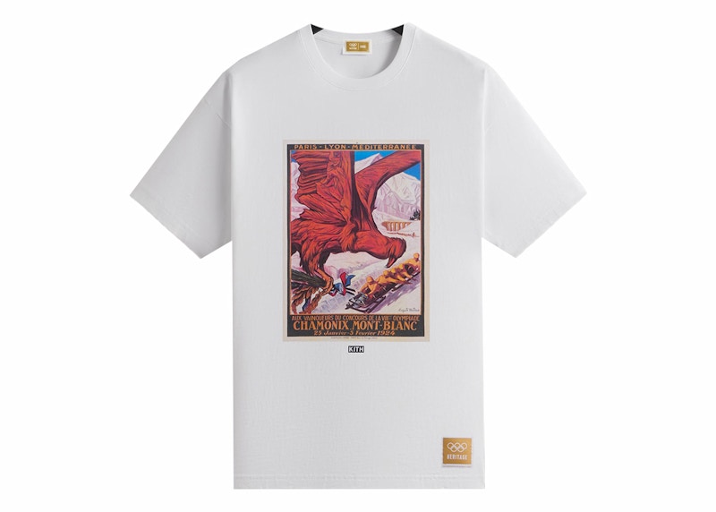 Kith Olympics Heritage Chamonix 1924 Vintage Tee White