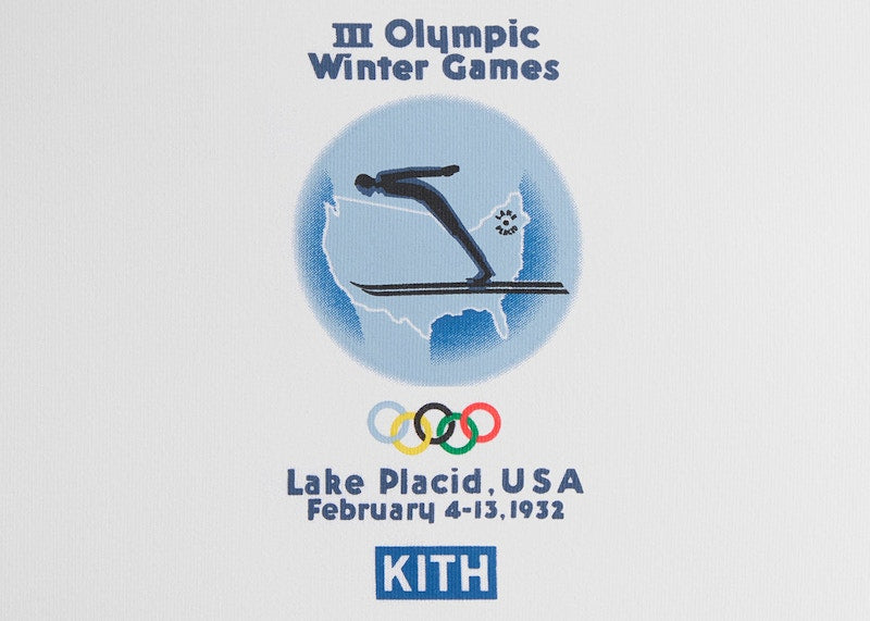 Kith Olympics Heritage Lake Placid 1932 Vintage Tee White