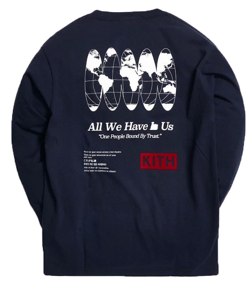 Kith One World L/S Tee Navy