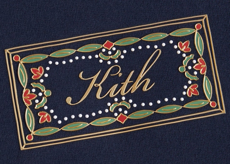 Kith Ornamental Script Nelson Hoodie Nocturnal