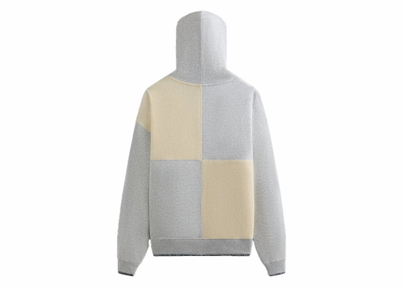 Kith Panelled Nelson Hoodie Light Heather Grey