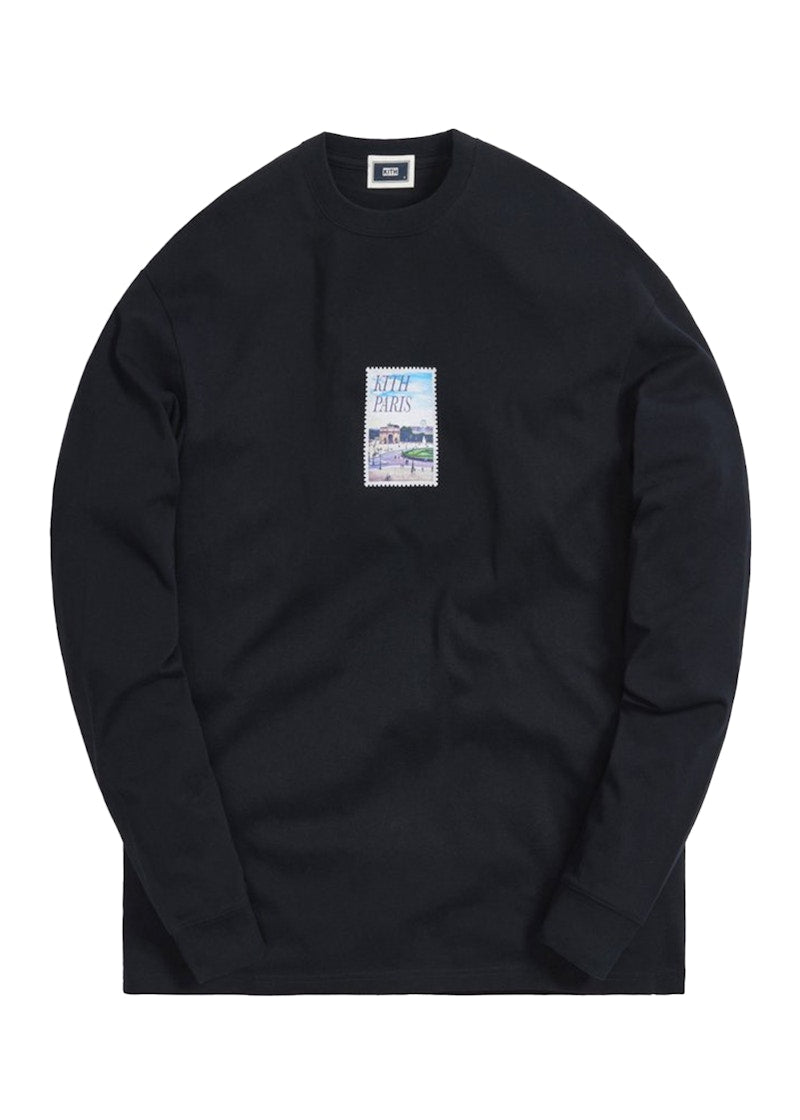 Kith Paris Stamp L/S Tee Black
