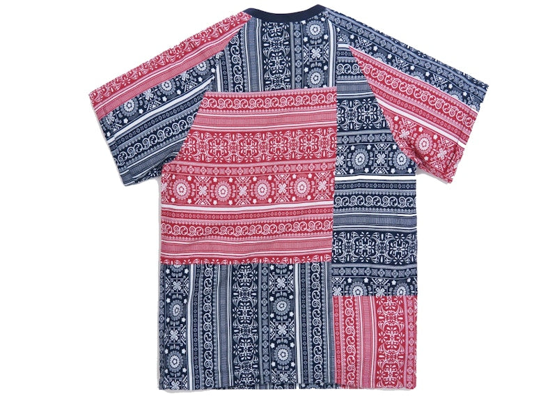 Kith Patchwork Howard Tee Red/Navy Multi
