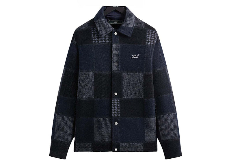 Kith Patchwork Wool Coaches Jacket Nocturnal