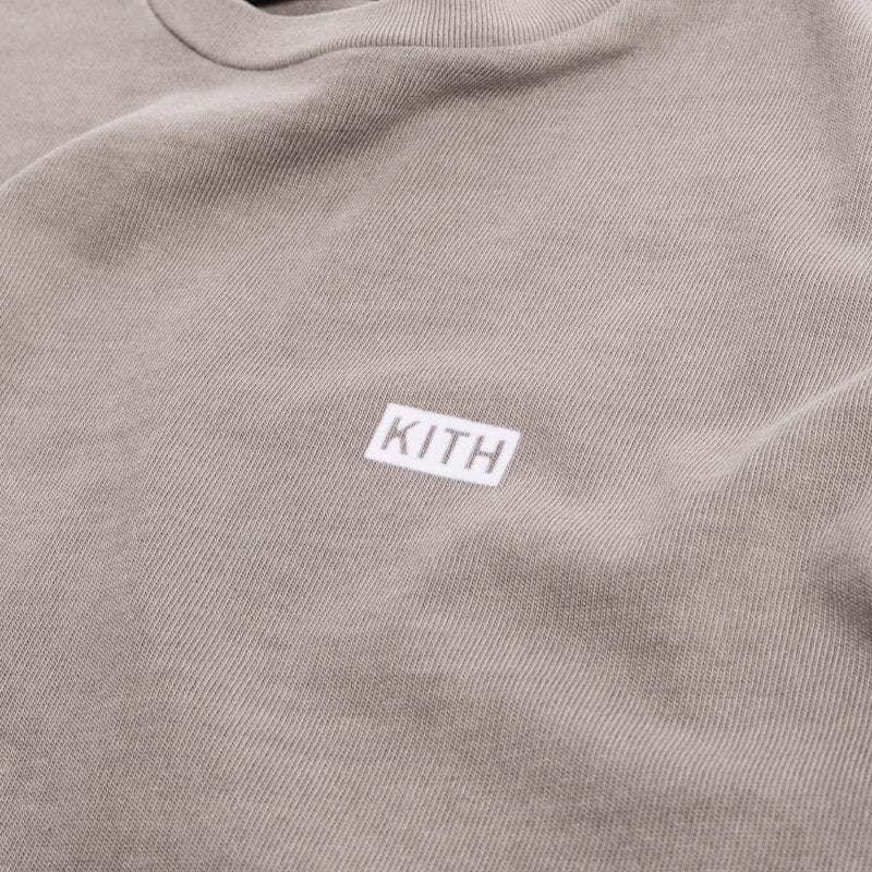 Kith Pigment Dyed Classic Logo Tee Cinder