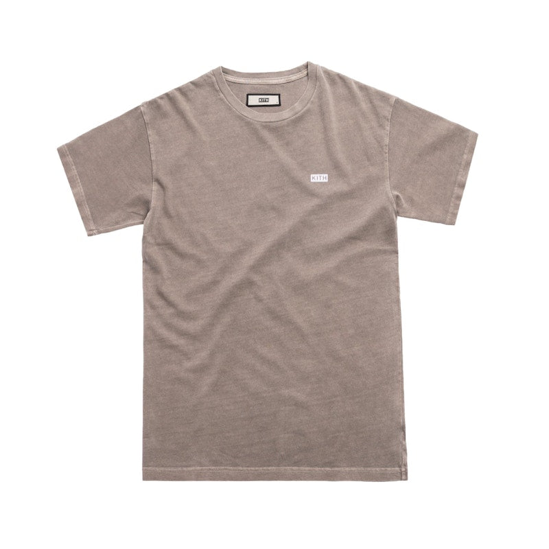 Kith Pigment Dyed Classic Logo Tee Cinder