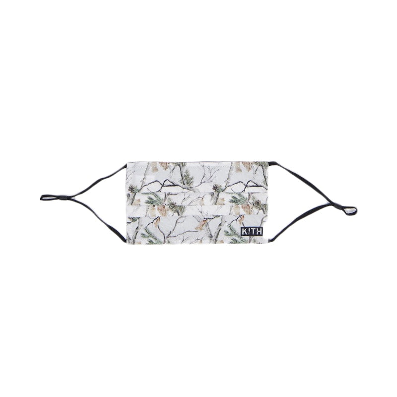 Kith Pine Tree Camo Washable Face Mask White
