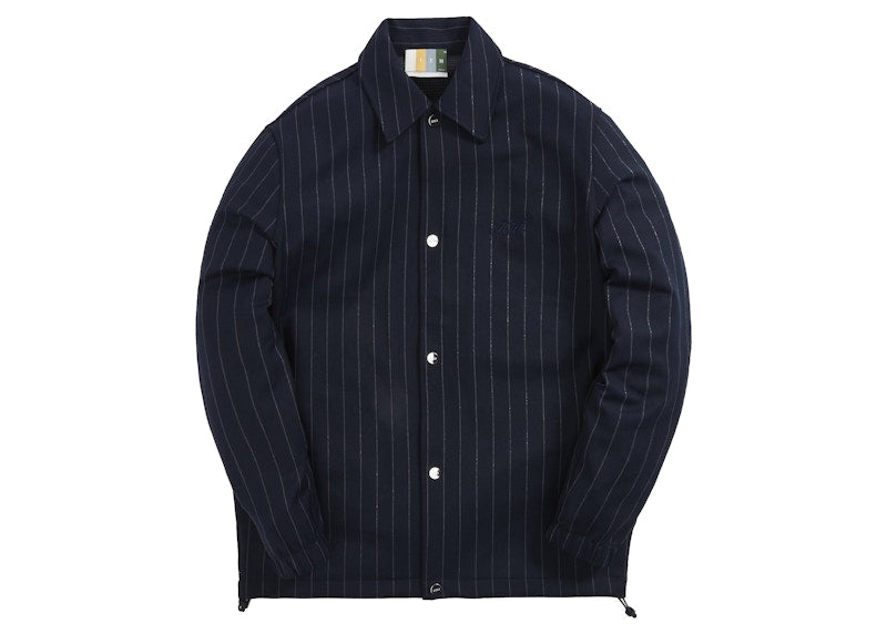 Kith Pinstripe Double Coaches Jacket Nocturnal
