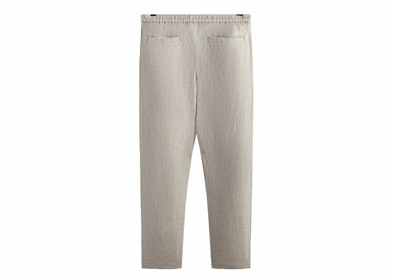 Kith Pinstripe Linen Barrow Pant Light Heather Grey