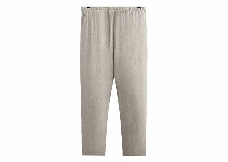 Kith Pinstripe Linen Barrow Pant Light Heather Grey