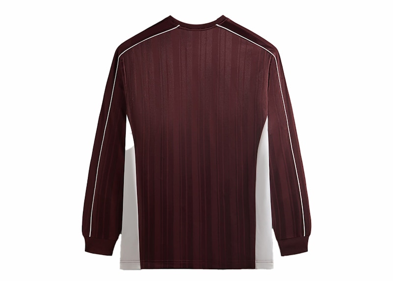 Kith Pinstripe Tricot Panelled Tee Magma