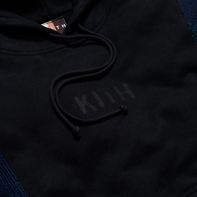 Kith Plaid Adam Combo Knit Hoodie Blackwatch
