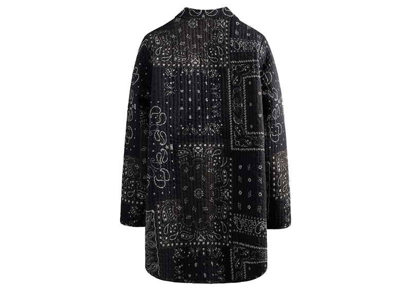 Kith Prescott Quilted Trench Coat Black
