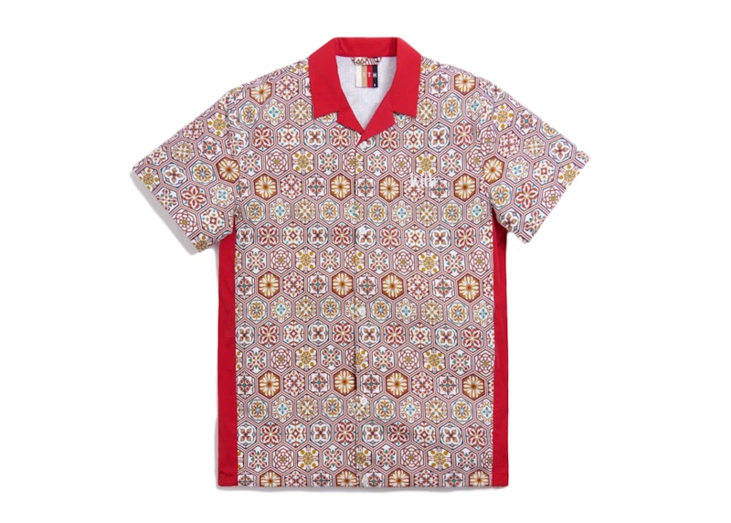 Kith Printed Camp Collar Shirt Brown/Multi