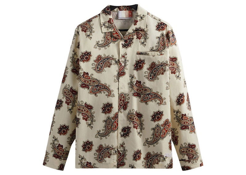 Kith Printed L/S Thompson Camp Collar Shirt Shirt Silk Paisley