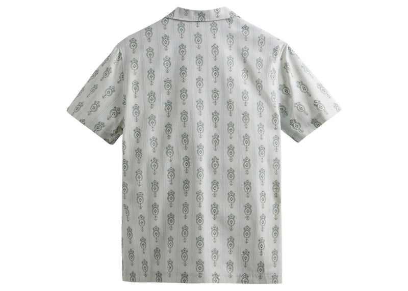Kith Printed Thompson Stiped Ornament Camp Collar Shirt Atlas