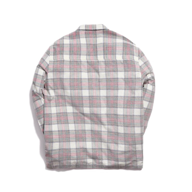 Kith Quarter Zip Collared Shirt White/Red