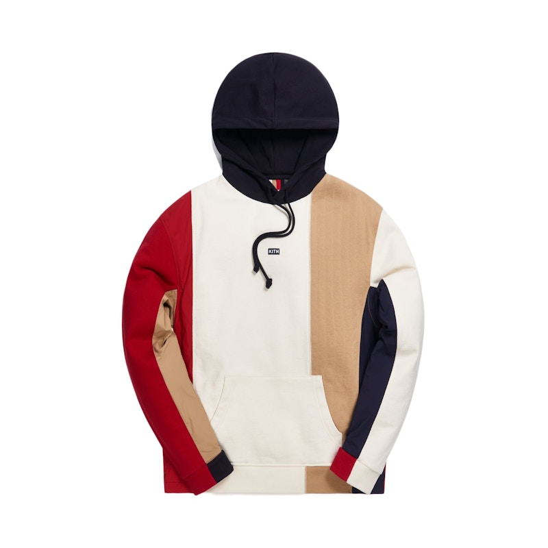 Kith Quilted Colorblock Hoodie Tan/Multi
