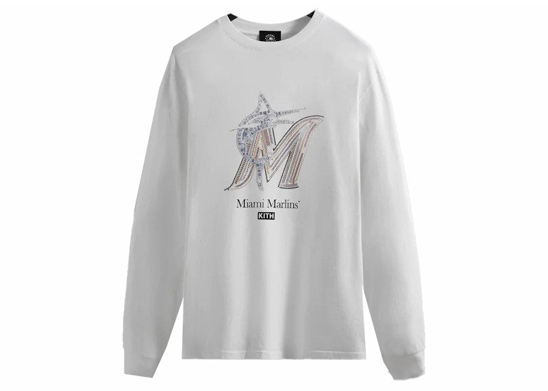 Kith Rachel Goatley Marlins Long Sleeve Tee White