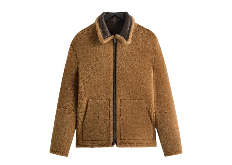 Kith Reversible Shearling Bomber Kindling