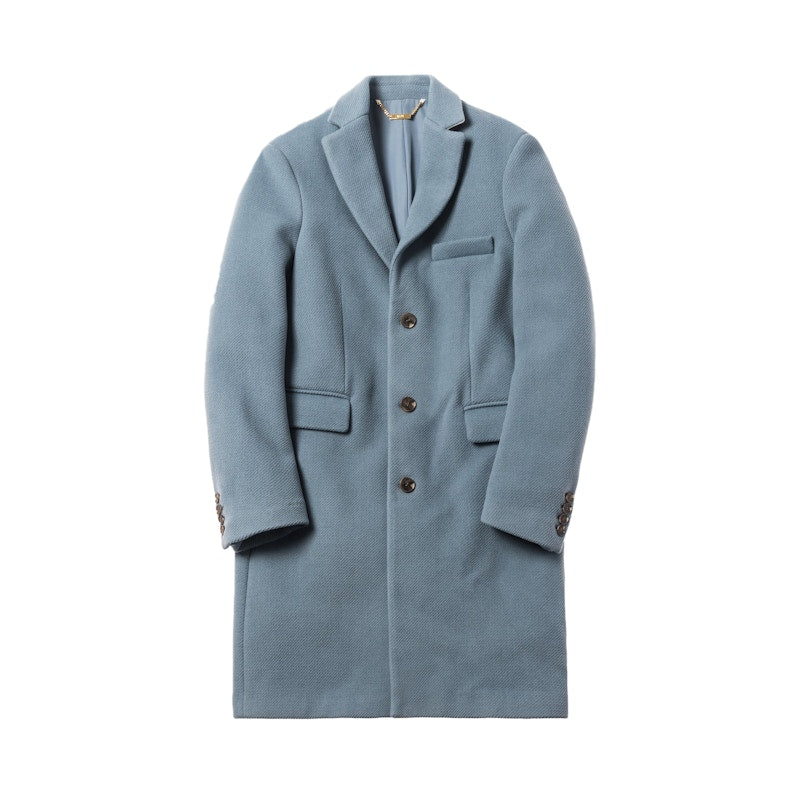 Kith Royce Wool Overcoat Smog Blue