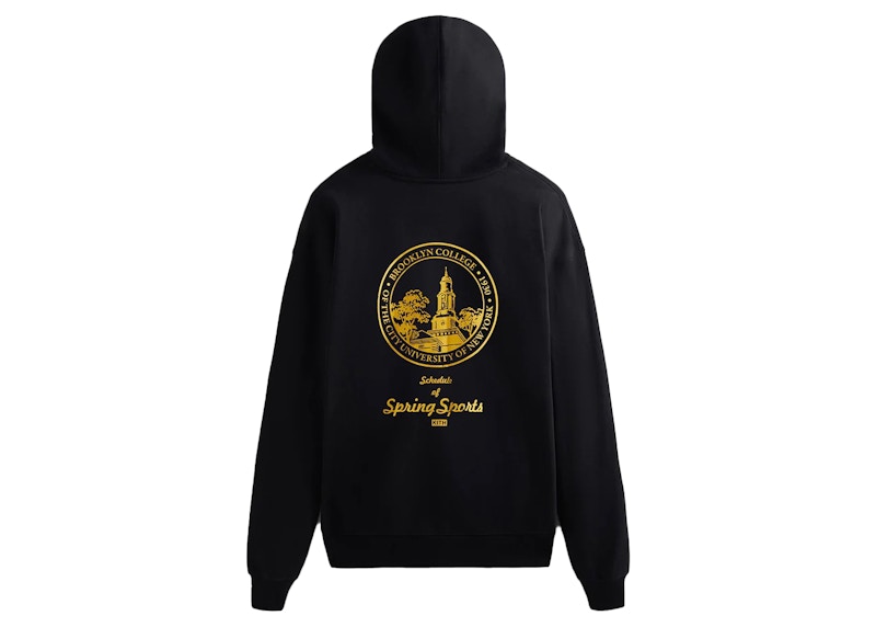 Kith Russell Athletic CUNY Brooklyn College Track Vintage Hoodie Black