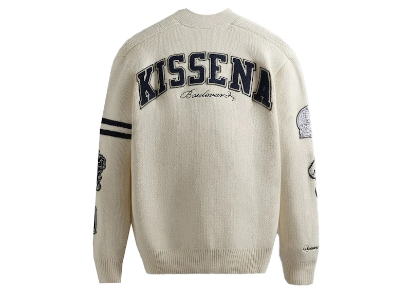Kith Russell Athletic CUNY Queens College Cardigan Sandrift
