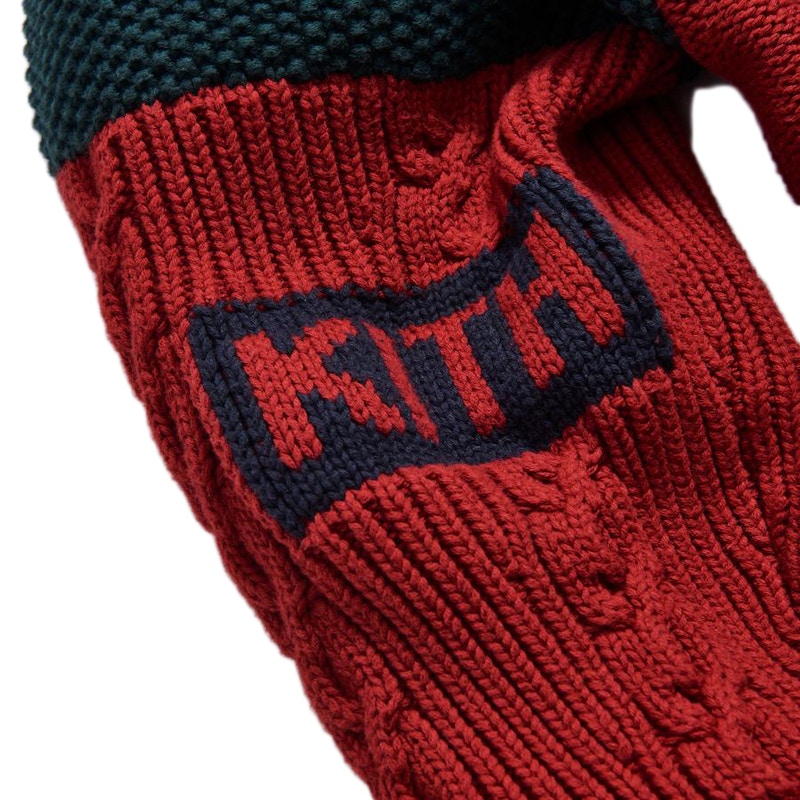 Kith Ryan Cable Knit Sweater Navy/Multi