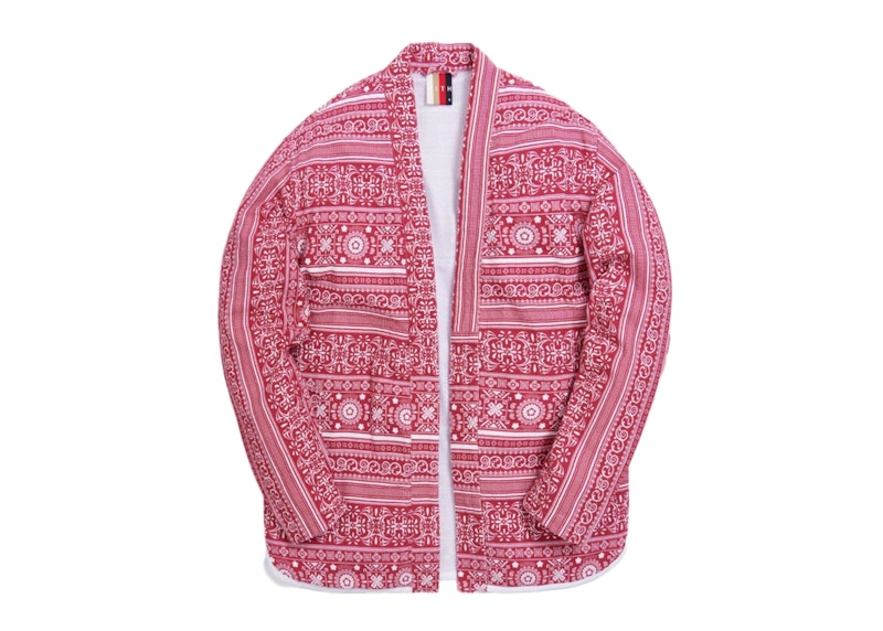 Kith Seersucker Bandana Gi Red/White