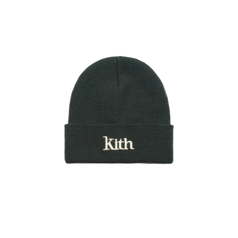 Kith Serif Beanie Forest
