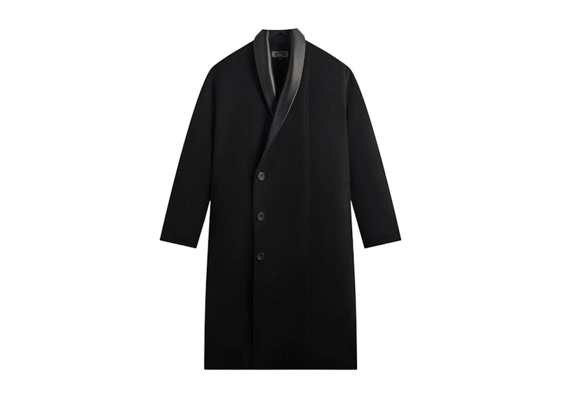 Kith Shawl Collar Wool Bernard Coat Black