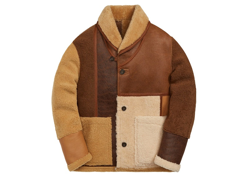 Kith Shearling Patchwork Becker Jacket Chestnut