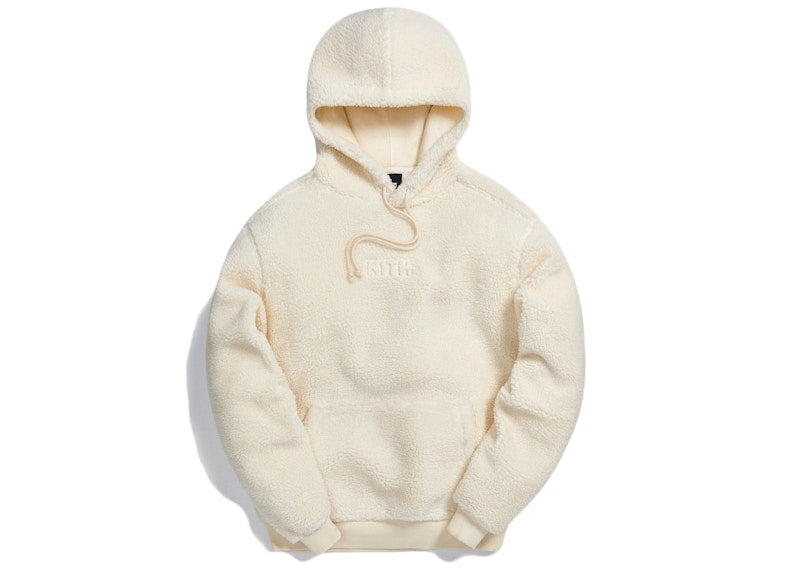 Kith Sherpa Classic Logo Hoodie Marshmallow
