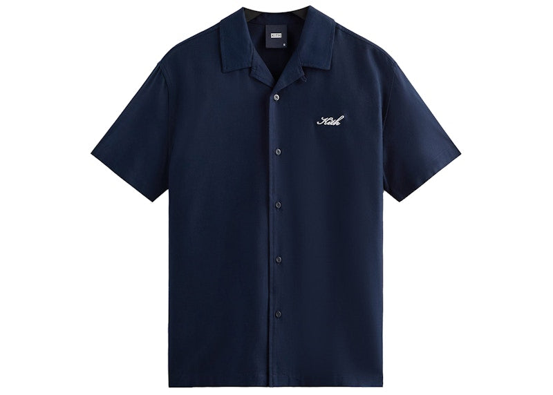 Kith Silk Cotton Thompson Camp Collar Shirt Nocturnal