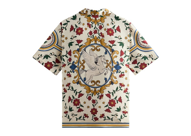Kith Silk Thompson Camp Collar Shirt Sandrift