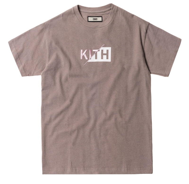 Kith Slash Classic Logo Tee Cinder