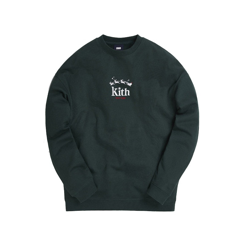 Kith Sleigh Serif Crewneck Scarab
