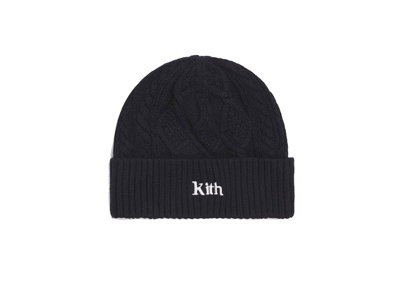 Kith Slyvan Cable Beanie Black