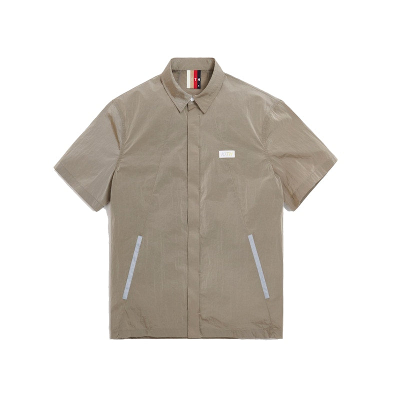 Kith Snap Front Wrinkle Nylon Shirt White Pepper