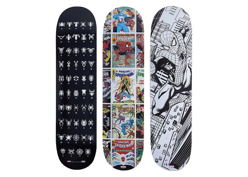 Kith Spider-Man Skateboard Deck Set
