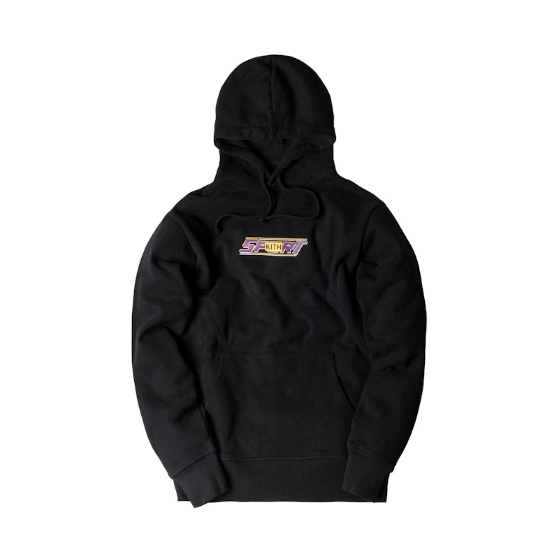 Kith Sport Hoodie Black/Purple/Yellow