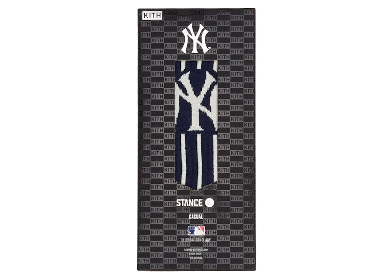 Kith Stance for New York Yankees Pinstripe Socks Nocturnal