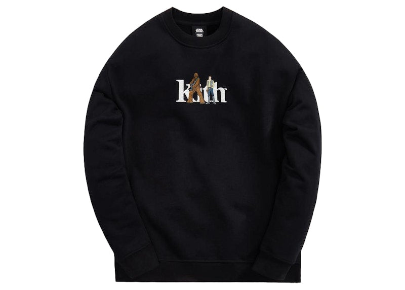 Kith x STAR WARS Solo And Chewie Serif Crewneck Black